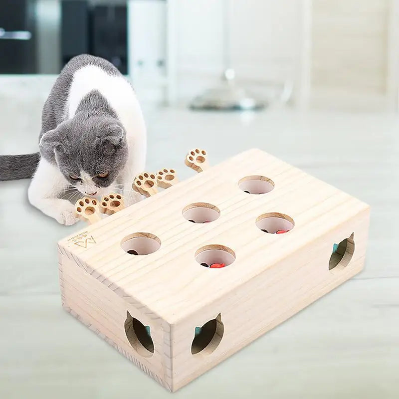 5 Hole Cat Whack Mole Box - All Fresh Finds