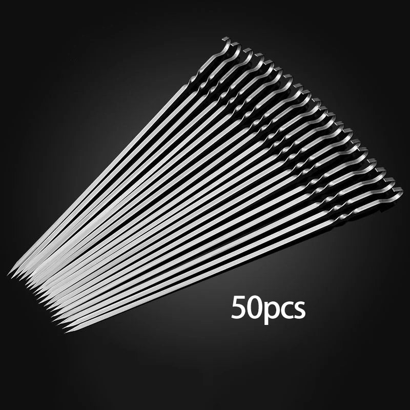 Reusable Stainless Steel BBQ Skewers - All Fresh Finds