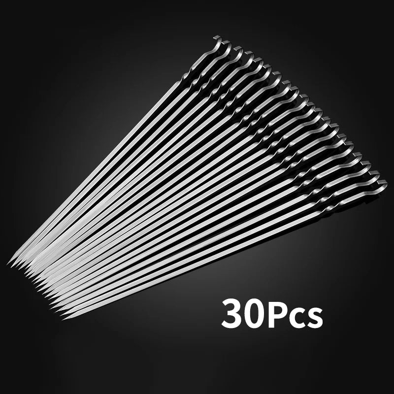 Reusable Stainless Steel BBQ Skewers - All Fresh Finds