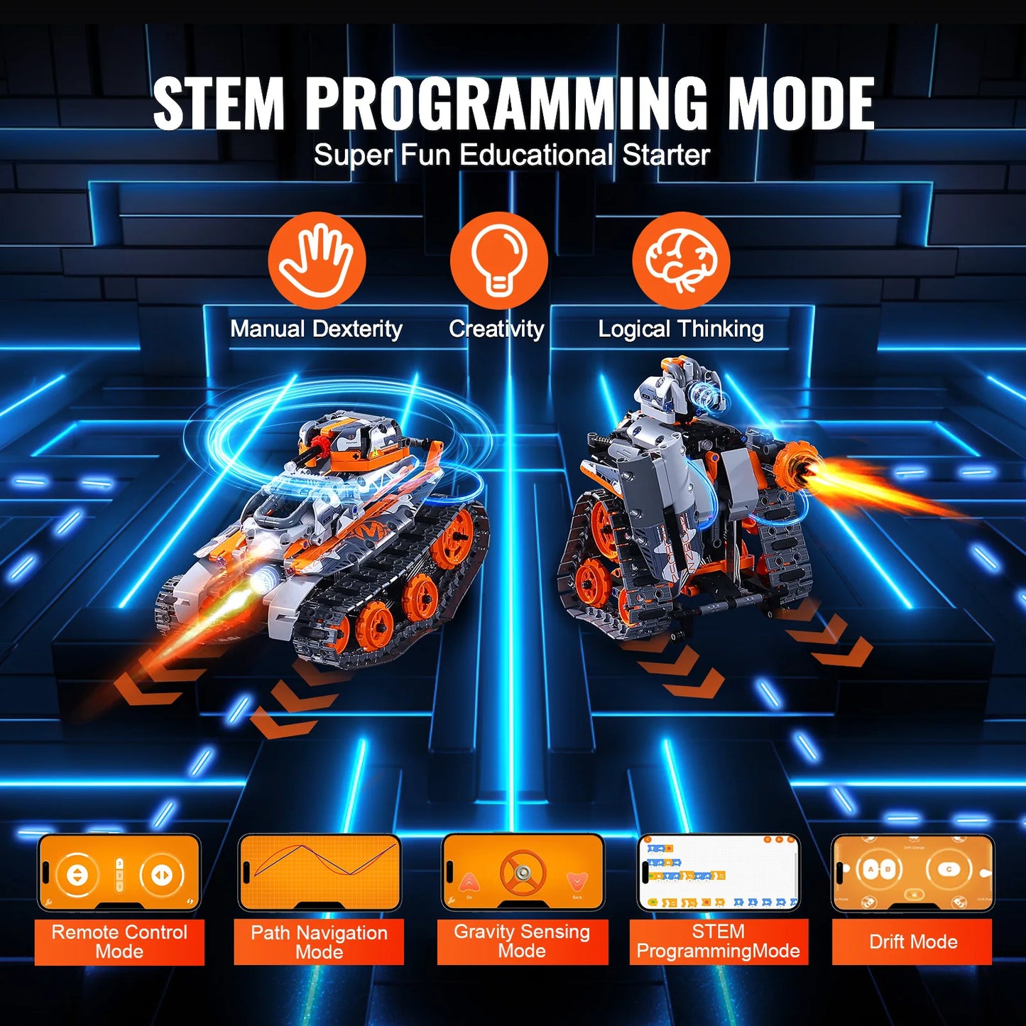 5-in-1 RC Technical Car APP Controlled 554pcs Blocks - All Fresh Finds