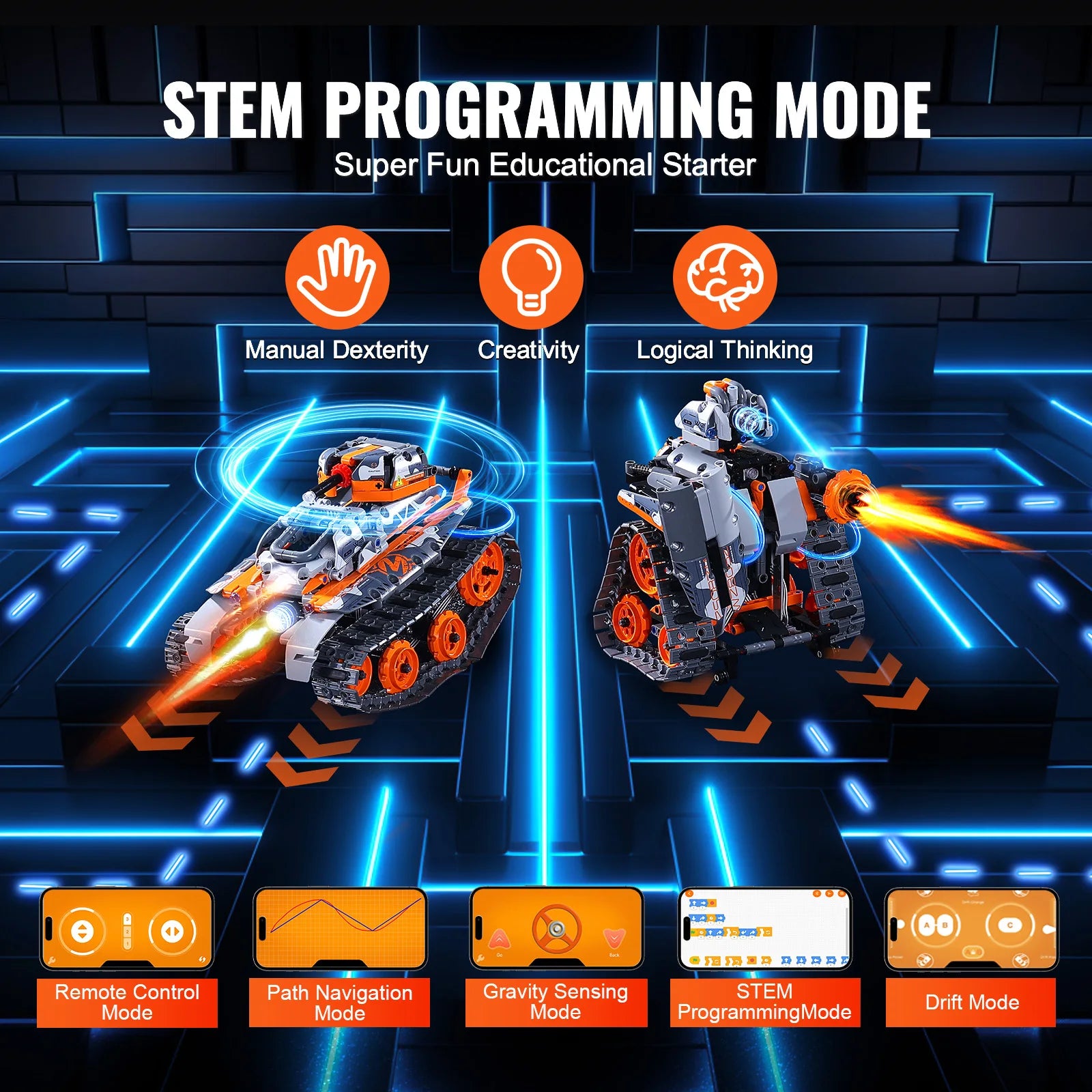 5-in-1 RC Technical Car APP Controlled 554pcs Blocks - All Fresh Finds