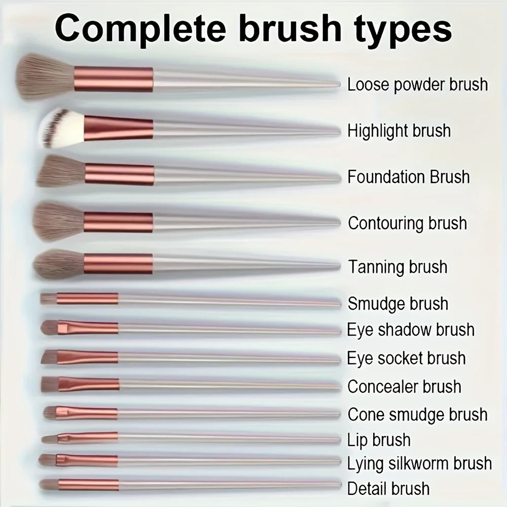 13Pcs Cosmetic Makeup Brushes Set - All Fresh Finds