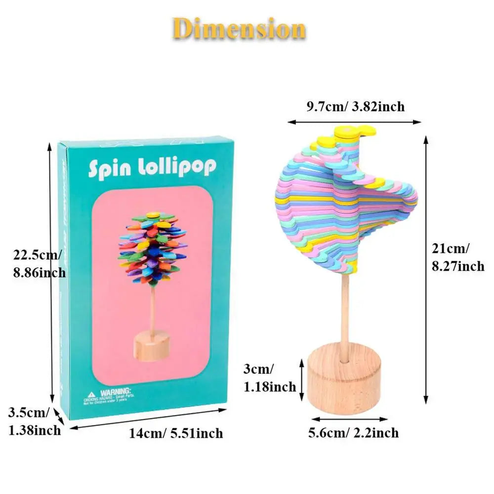 Wooden Spiral Lollipop Toys - All Fresh Finds