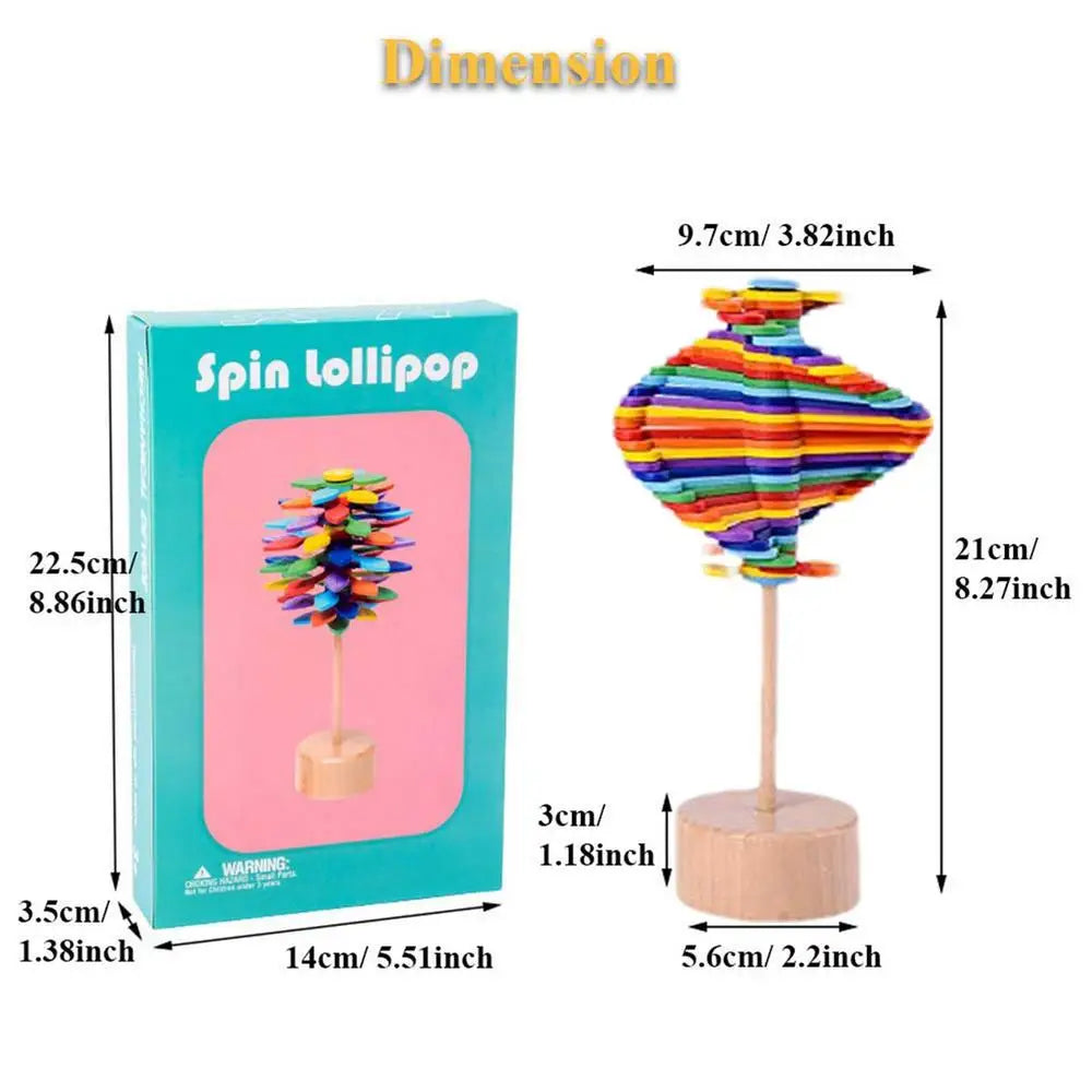 Wooden Spiral Lollipop Toys - All Fresh Finds