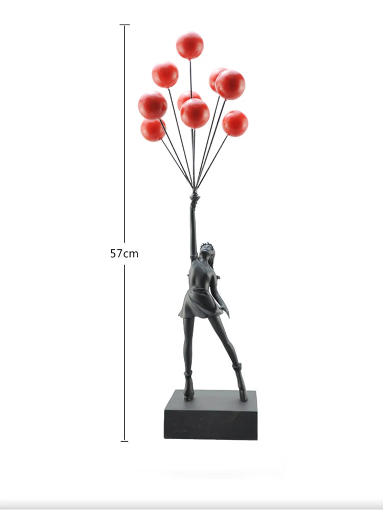 Art Balloon Girl Statues - All Fresh Finds