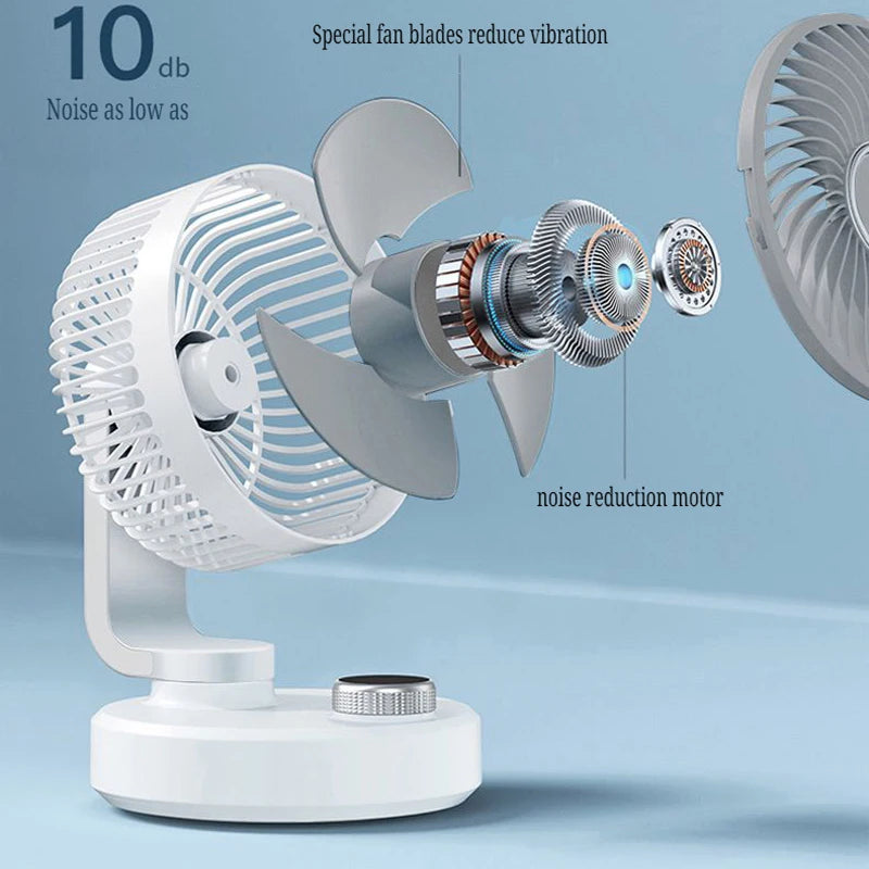 Auto Swing Rechargeable USB Fan - All Fresh Finds
