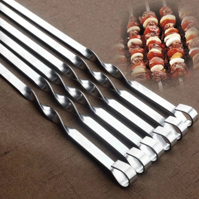 Reusable Stainless Steel BBQ Skewers - All Fresh Finds