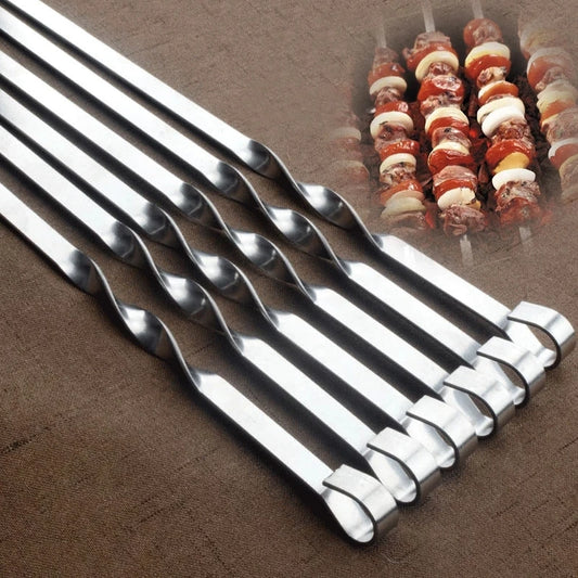 Reusable Stainless Steel BBQ Skewers - All Fresh Finds