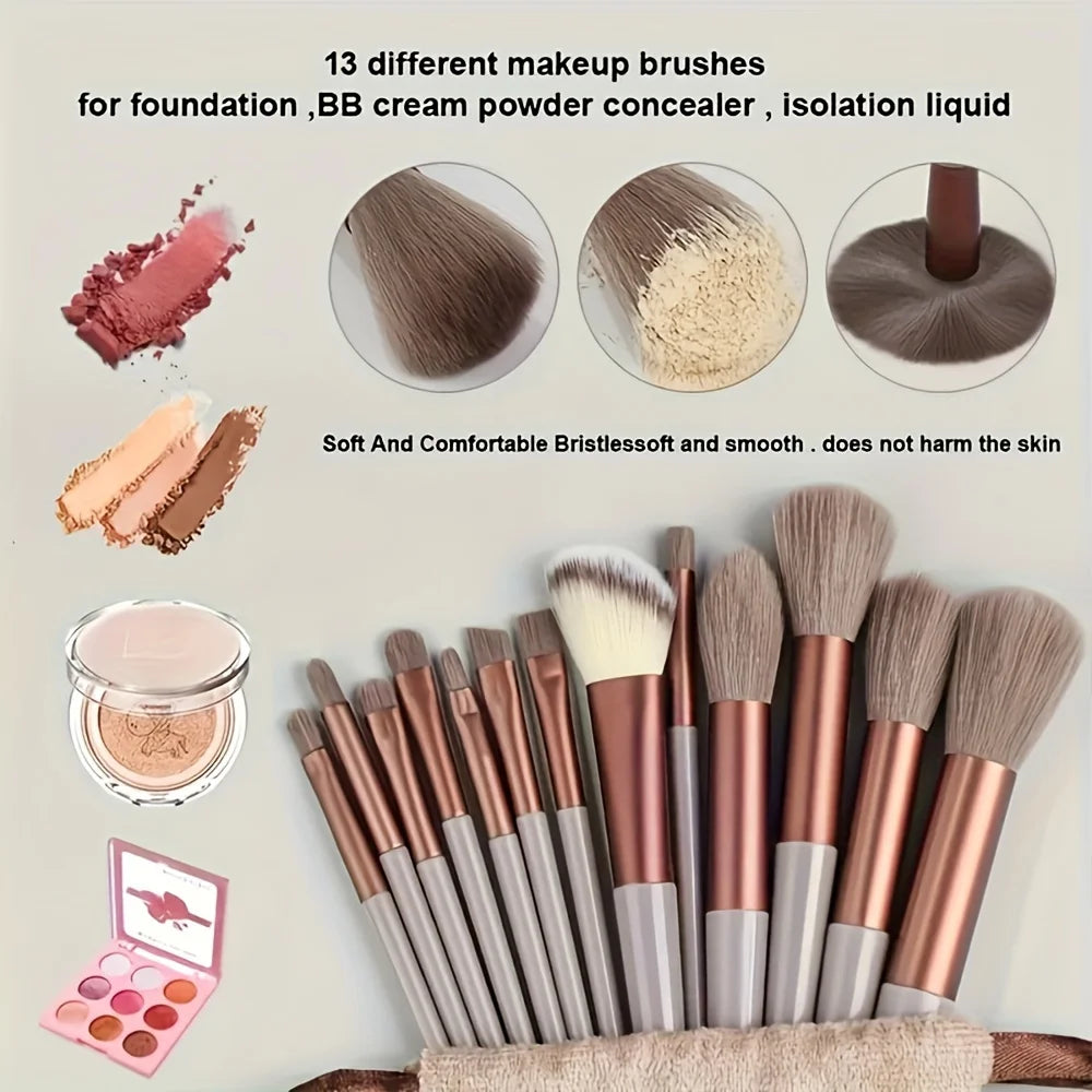 13Pcs Cosmetic Makeup Brushes Set - All Fresh Finds